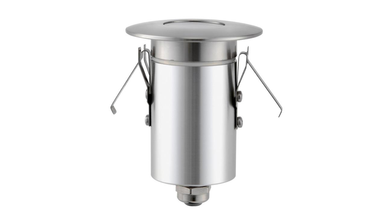 Deck Light 12V 3W Round 316 Stainless Steel 3000K Face Plate 6.4cm Open IP67