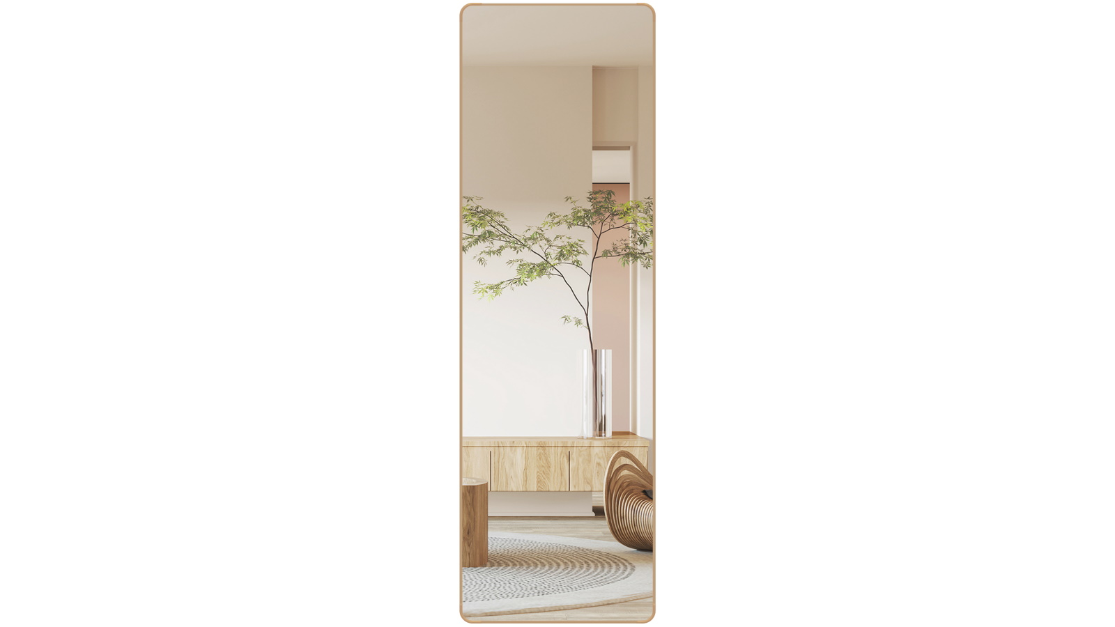 Yezi 120cm Door Wall Mounted Hanging Mirror - Golden