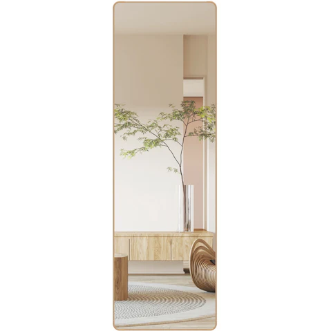 Yezi 120cm Door Wall Mounted Hanging Mirror - Golden
