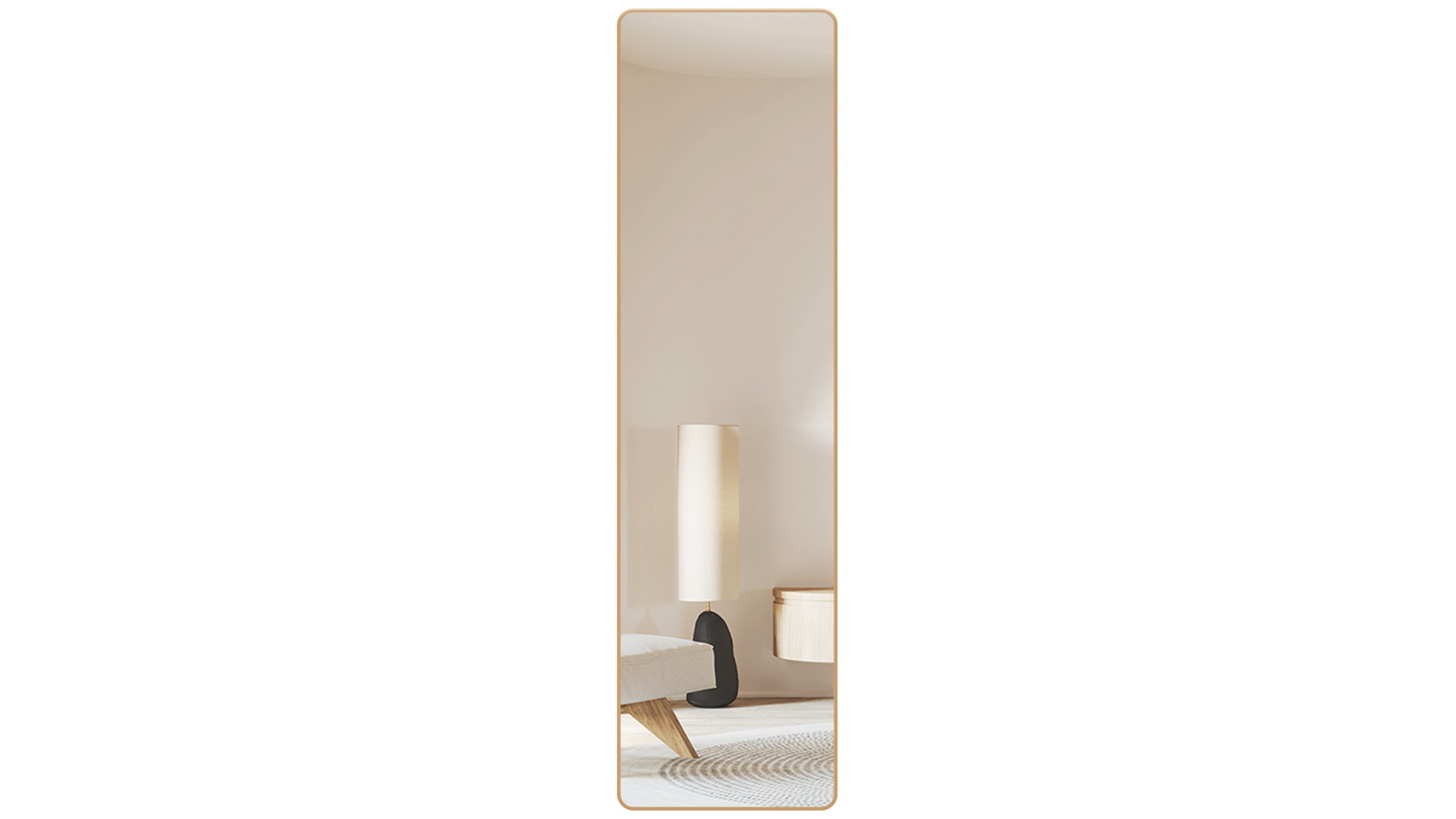 Yezi 150cm Door Wall Mounted Hanging Mirror - Golden