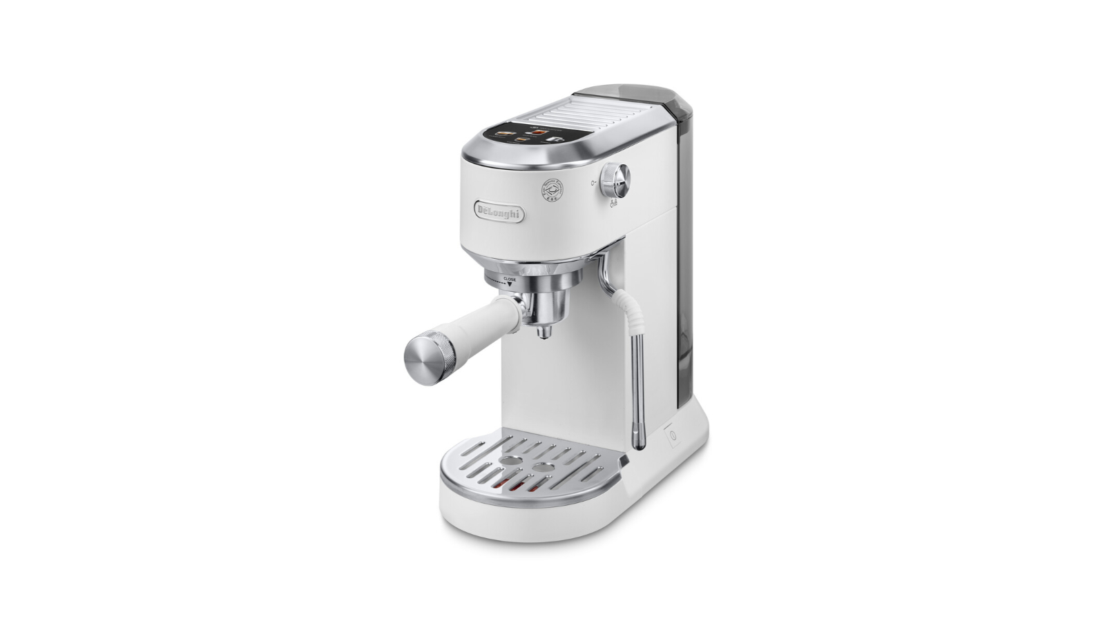 DeLonghi Dedica Duo Cold Brew Manual Espresso Machine - White