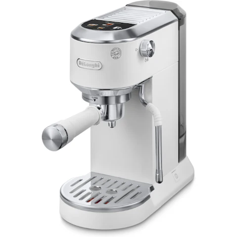 DeLonghi Dedica Duo Cold Brew Manual Espresso Machine - White