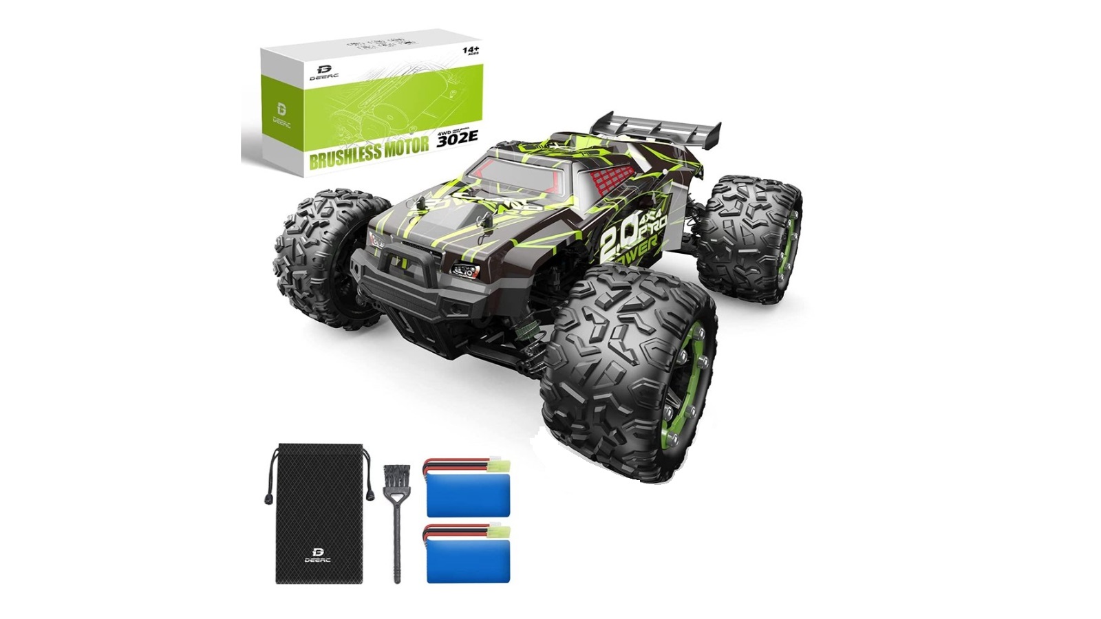Deerc 302E Remote Control Car High Speed 4WD Monster Truck Harvey Norman