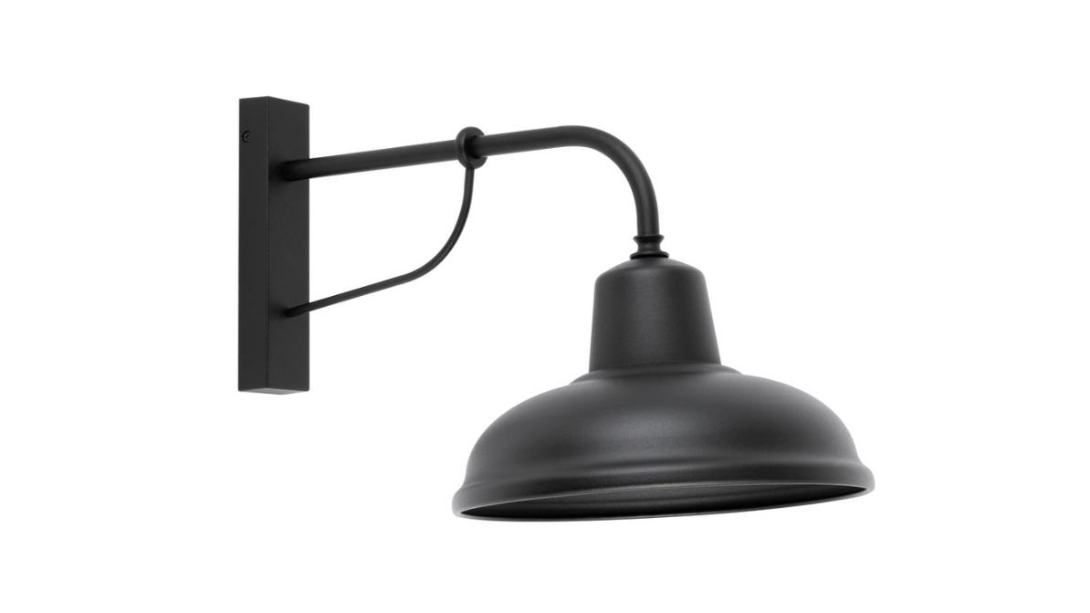 DEKSEL Interior Surface Mounted Dome Wall Light IP23 - Matte Black