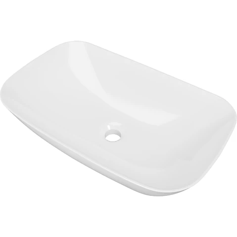 Timberline Delilah 590mm Above Counter Basin - Gloss White