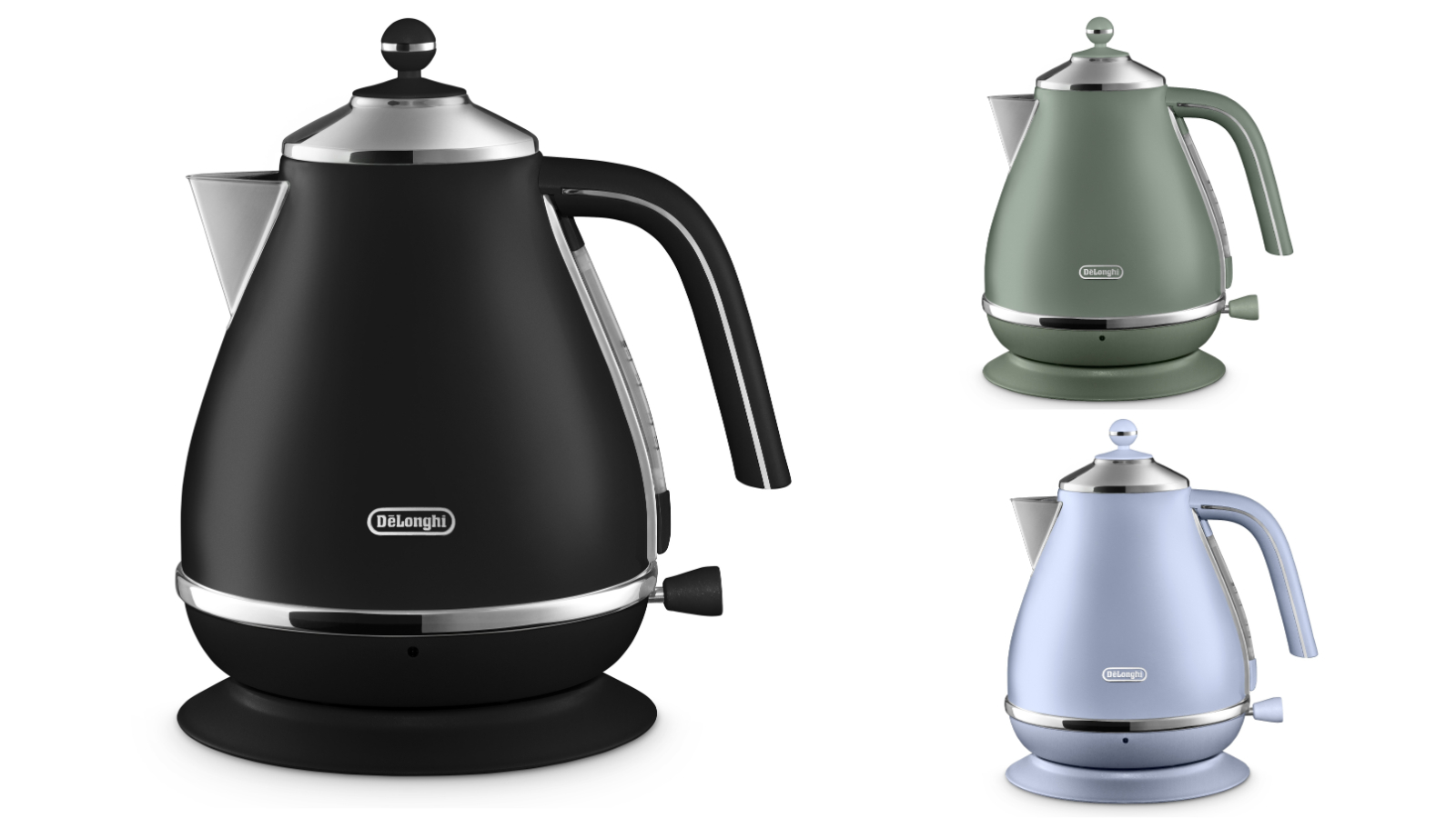 DeLonghi 1.7L Icona Capitals Kettle | Harvey Norman