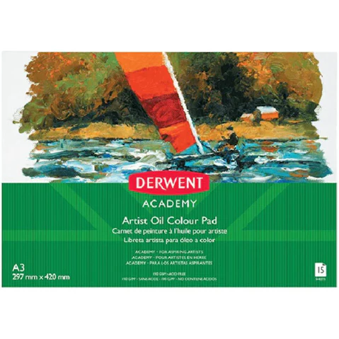Derwent A3 15 Sheet Academy Artist Oil Paint Pad