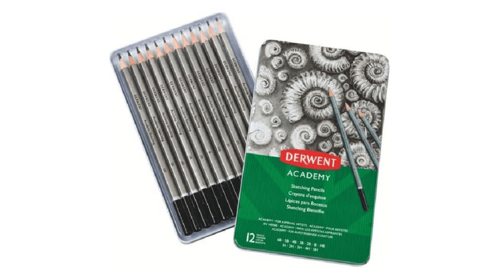 Derwent Tin of 12 Academy Pencil Sketching