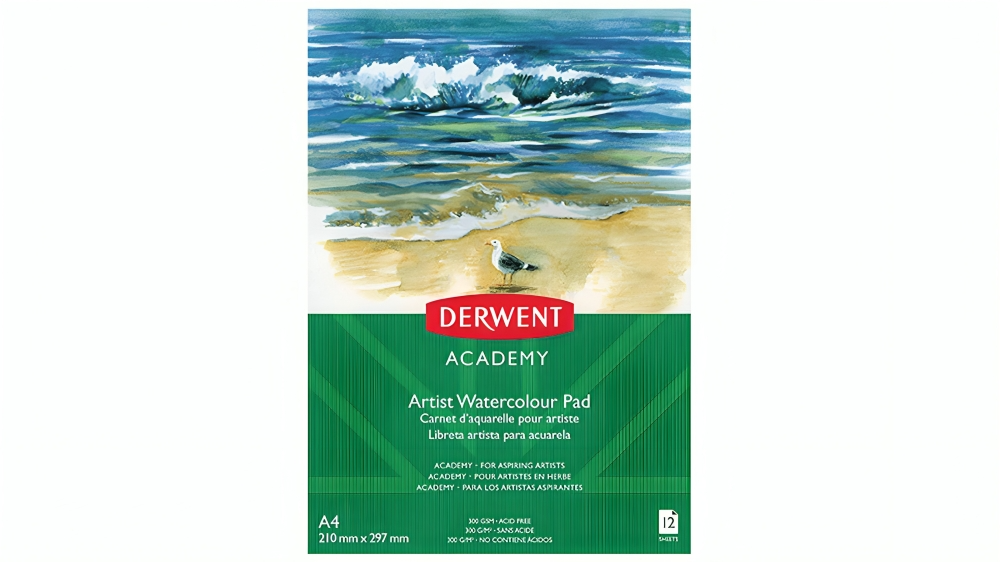 Derwent Academy 12 Sheet A4 Watercolour Portrait Pad
