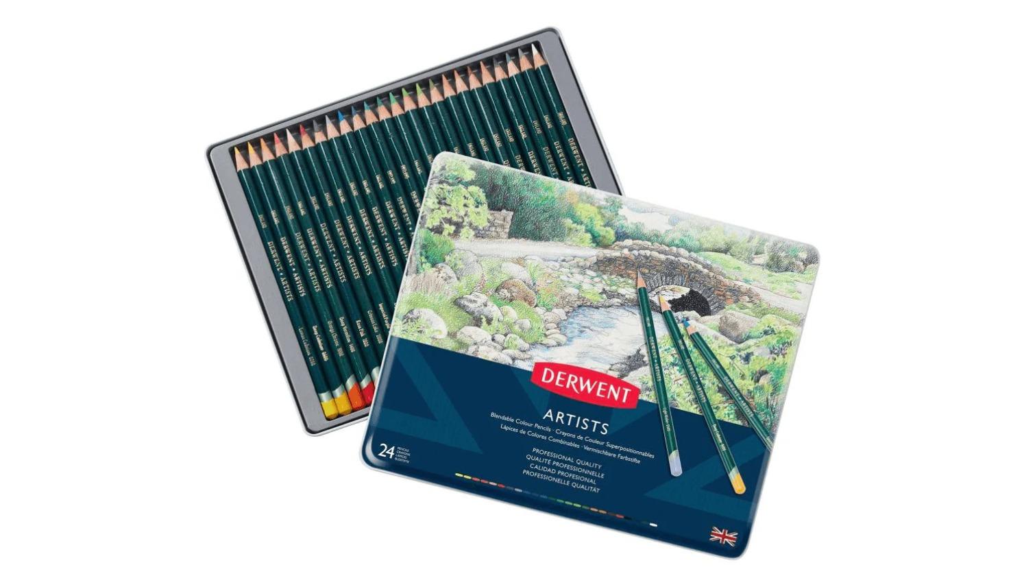 Derwent Set of 24 Professional Artist Coloured Pencil