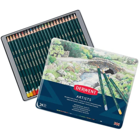 Derwent Set of 24 Professional Artist Coloured Pencil