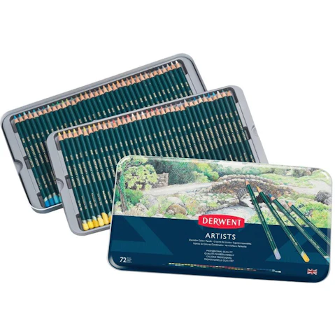 Derwent Set of 72 Assorted Professional Artist Colour Pencil