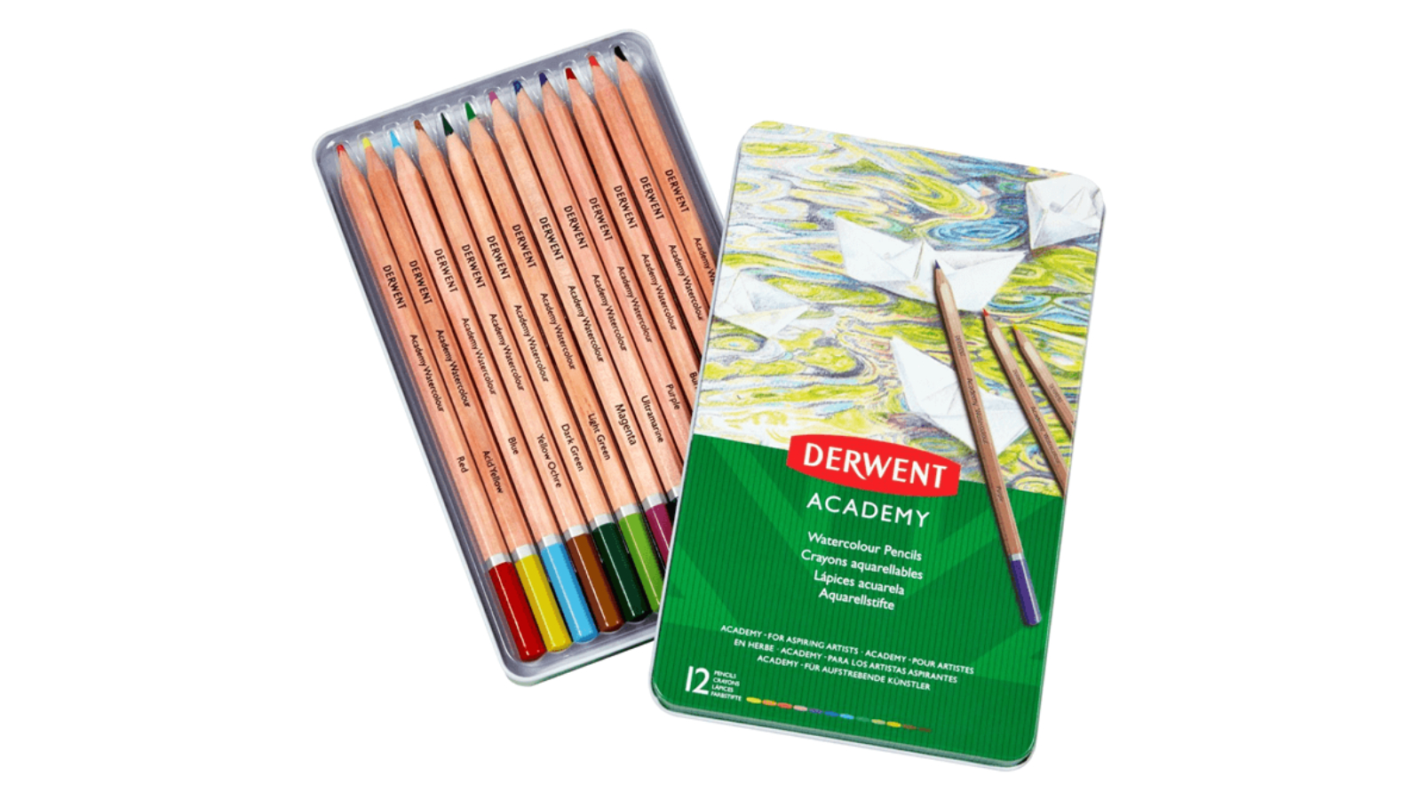 Derwent Academy Watercolour Pencil - 12 Colour
