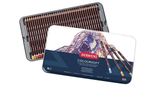 Derwent 36 Assorted Coloursoft Pencil | Harvey Norman