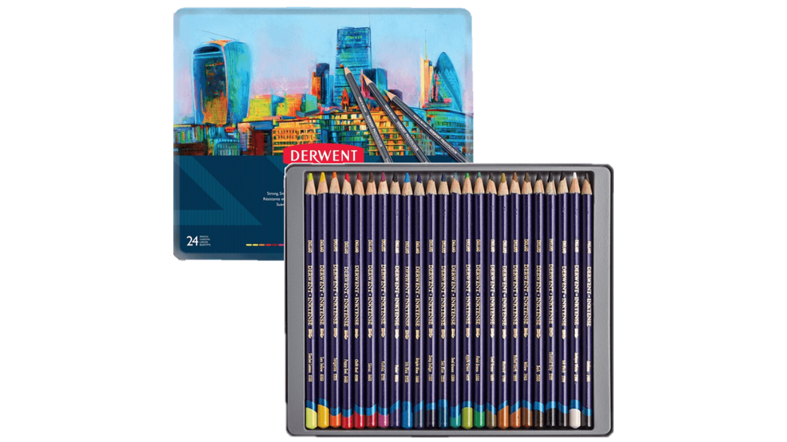 Derwent Pack of 24 Assorted Procolour Pencil