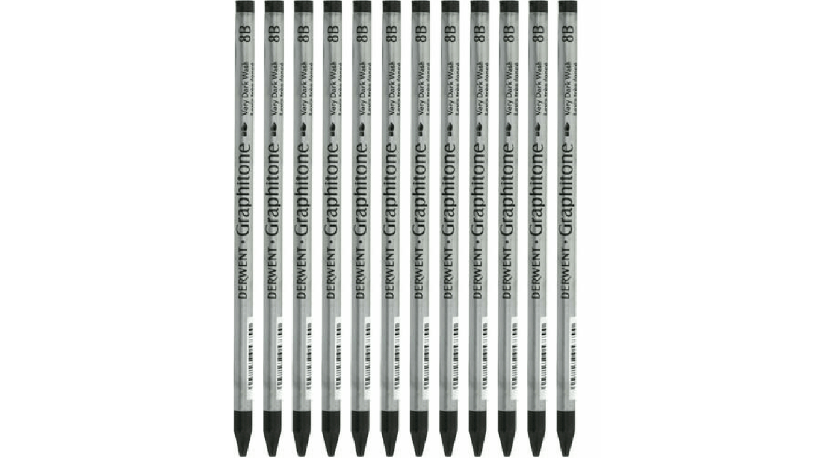 Derwent Pack of 12 Watersoluble Graphitone Pencil 8B