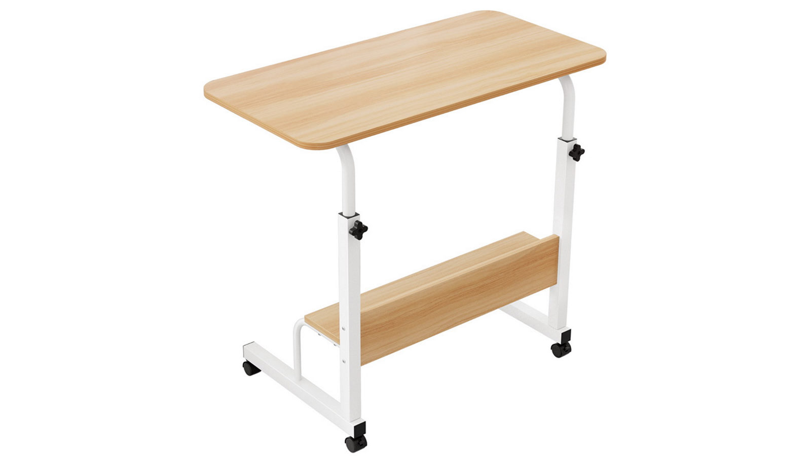 Artiss 80cm Laptop Desk Portable Sit Stand Desks Height Adjustable Workstation - Walnut