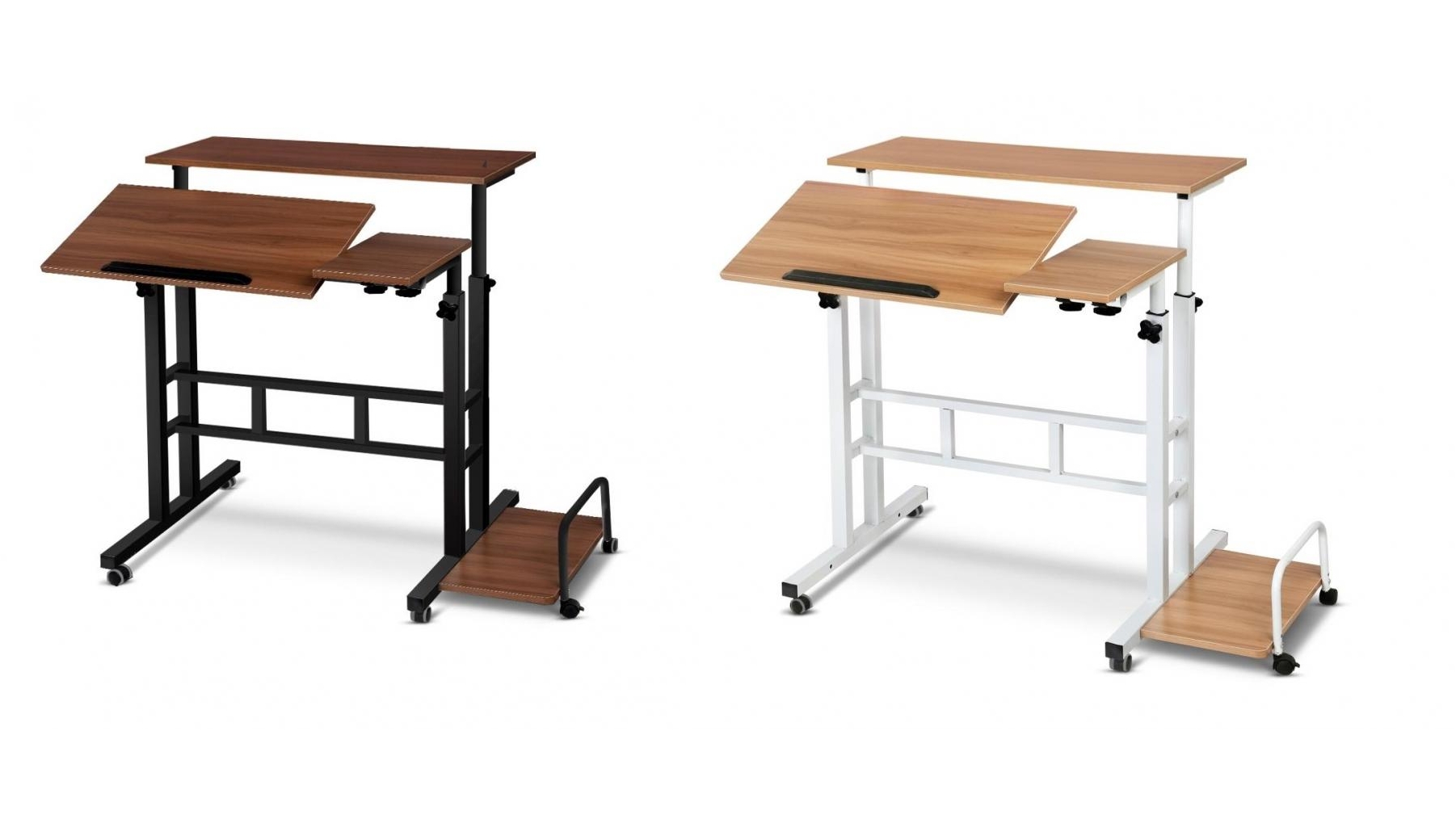 Artiss Mobile Twin Laptop Desk