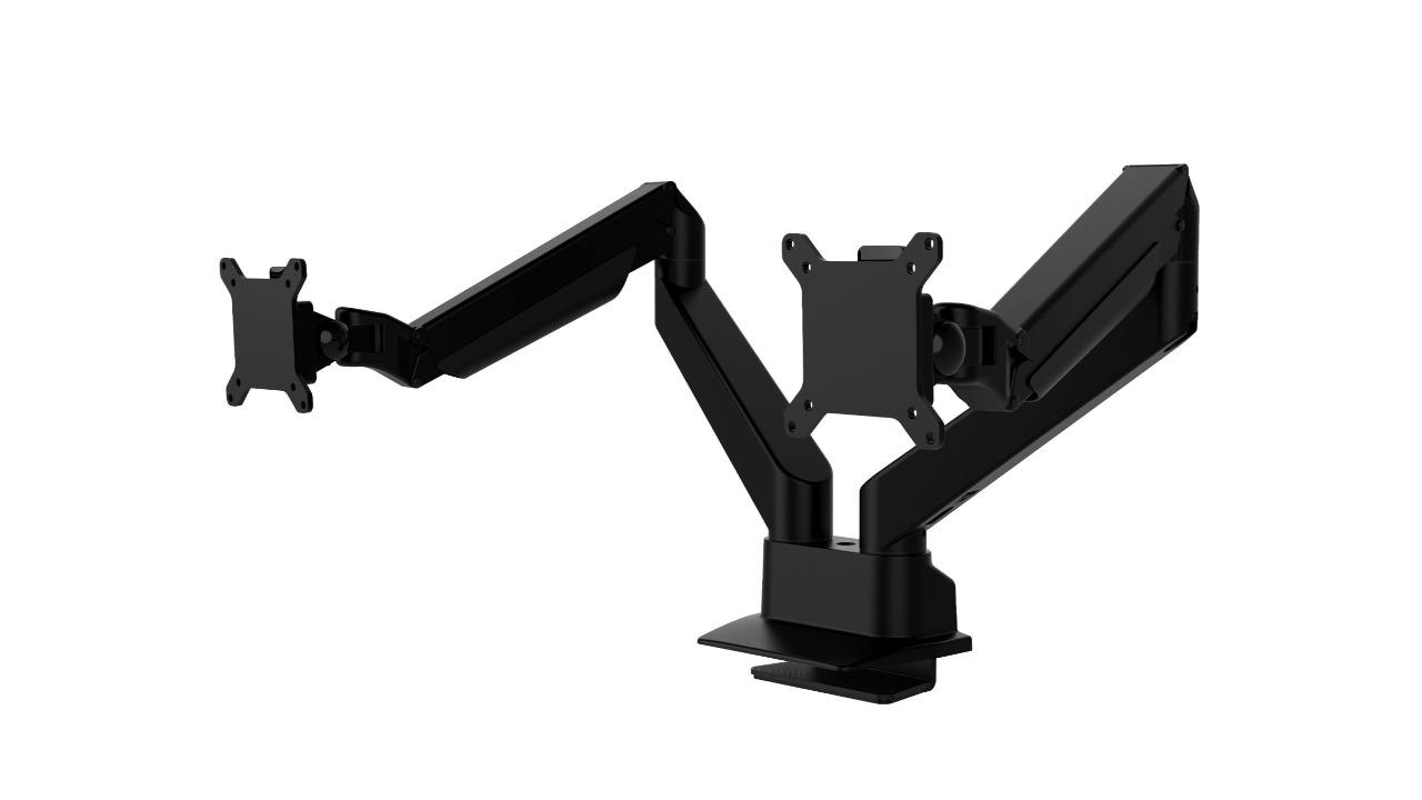 Desky Dual Monitor Arm - Black