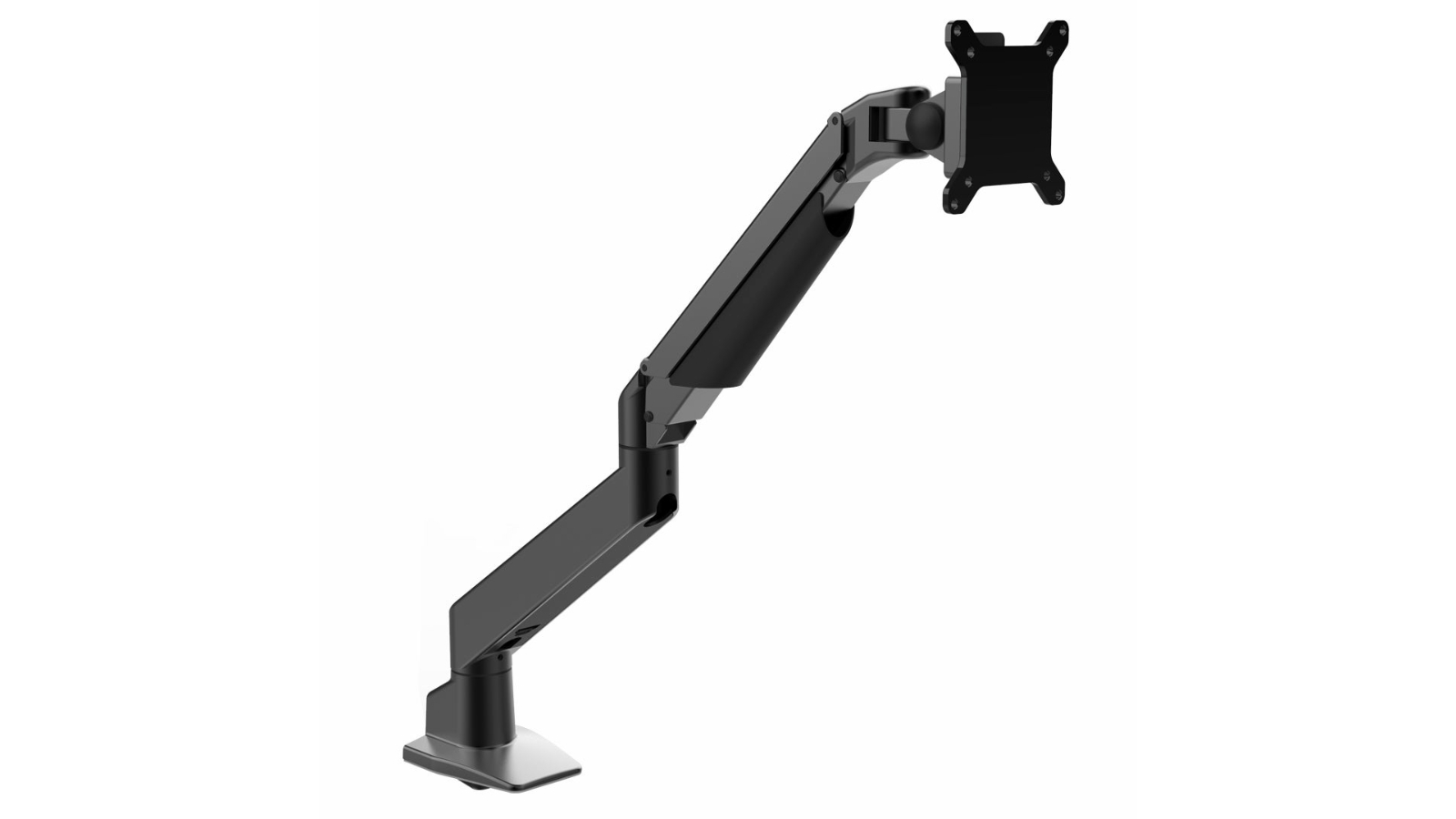 Desky Heavy Duty 11kg+ Single Monitor Arm - Black