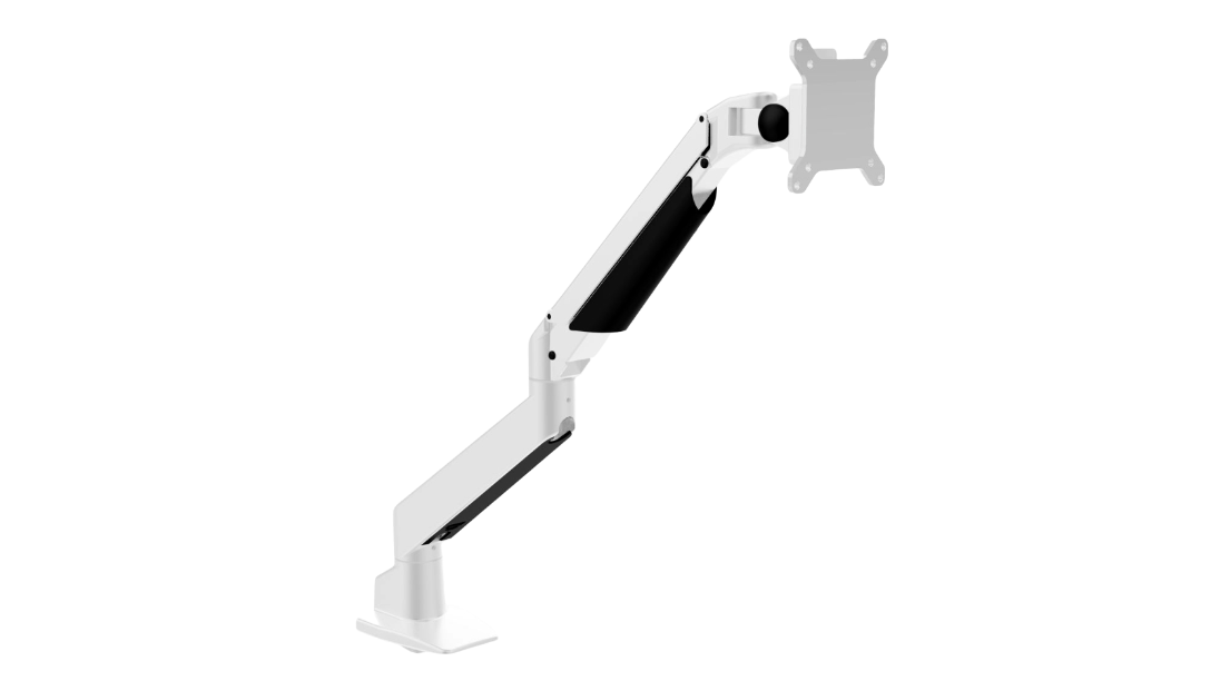 Desky Single Monitor Arm - White