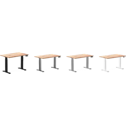 Desky Acacia Dual Mini Softwood Sit Stand Desk