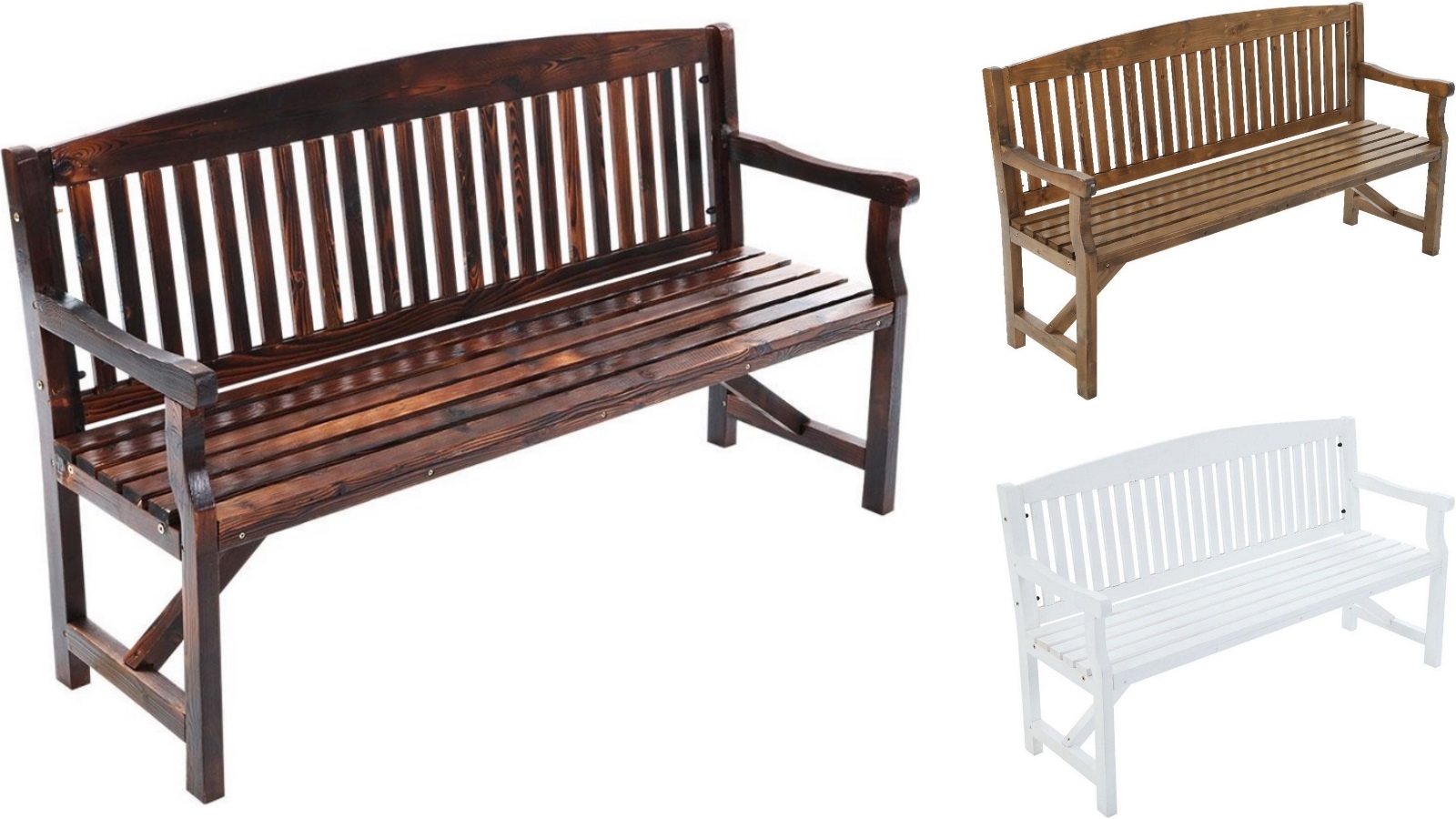 Gardeon 3 Seater Wooden Garden Outdoor Bench Chair