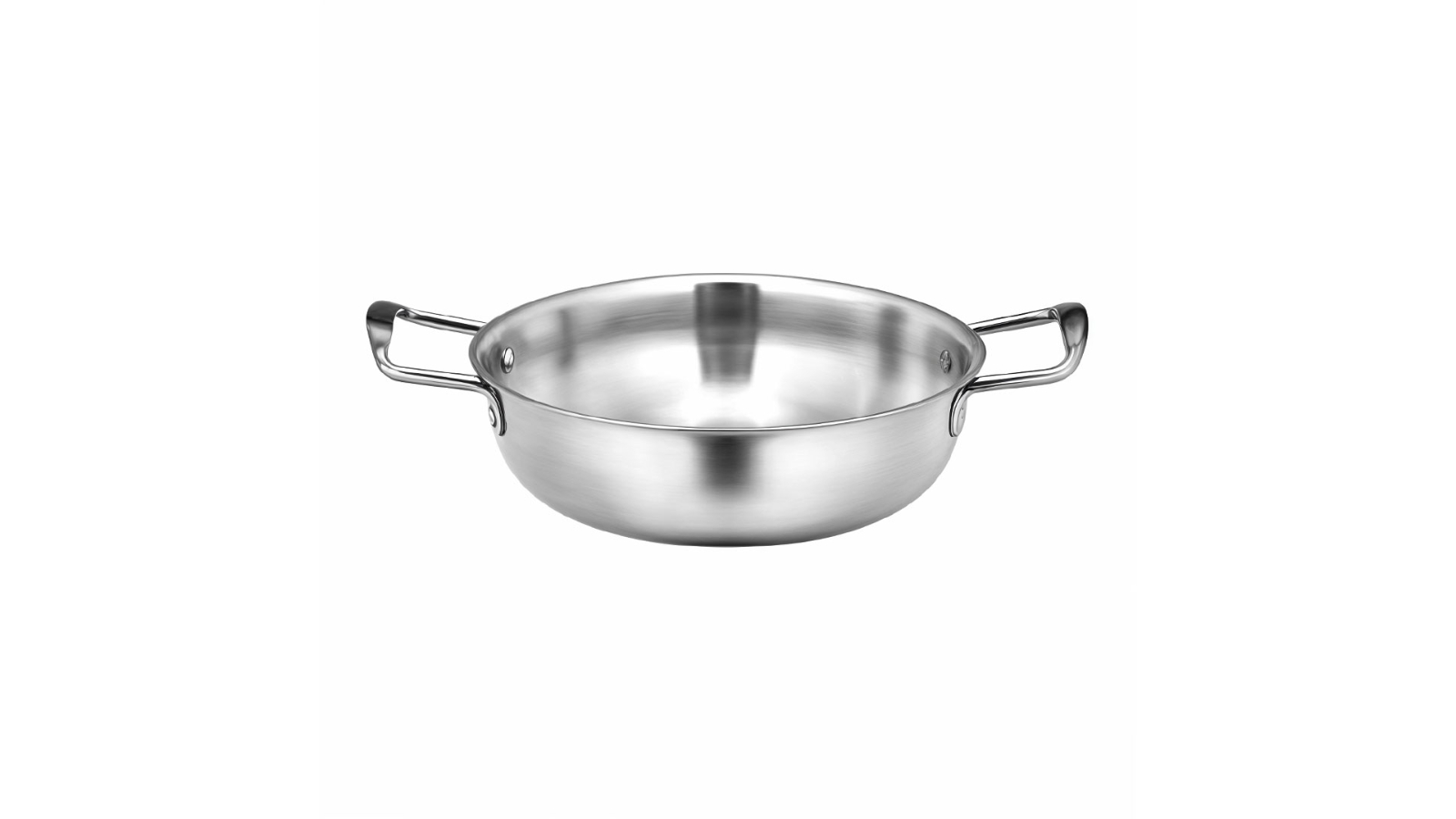 Soga Versatile and Durable Kitchen Essential Premium Silver Seafood Dry Pot - 20cm