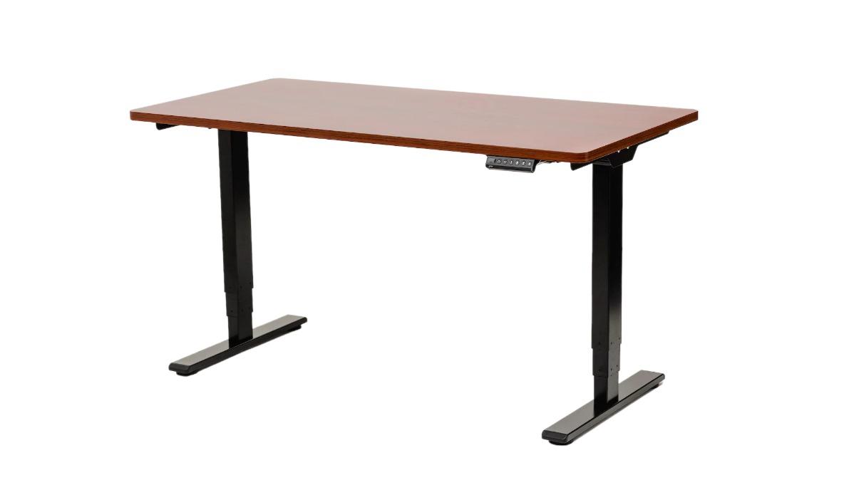 GKU 1.4metre ProLift V2 Electric Standing Desk - Mahogany/Black