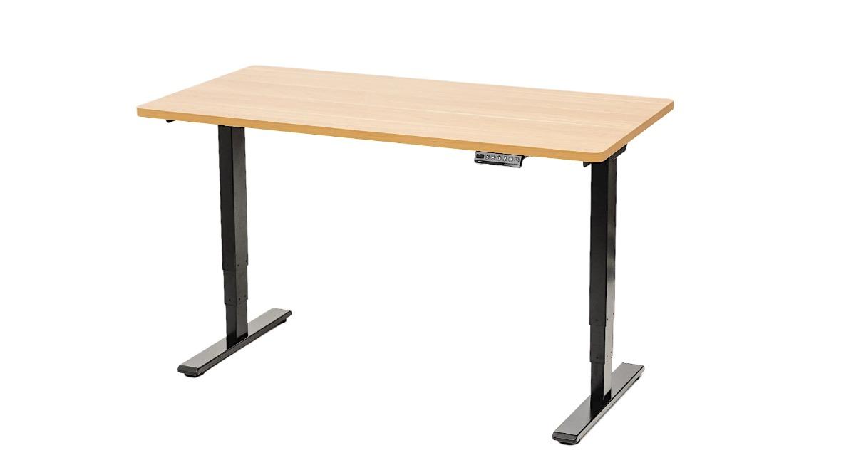 GKU 1.4metre ProLift V2 Electric Standing Desk - Oak/Black