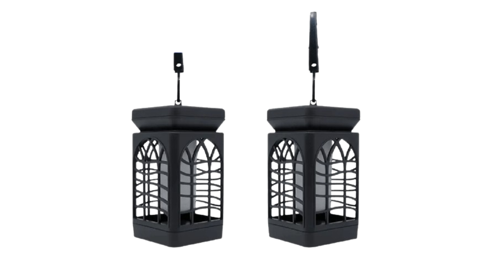 TM 4 Piece Flame Flickering Solar Lantern Light
