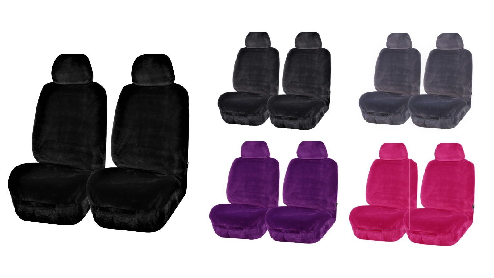 My Car Universal Size Finesse Faux Fur Seat Cover