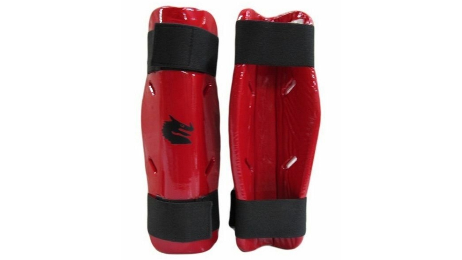 Morgan Sports Red Dipped Foam Shin Guards and Protector - Large