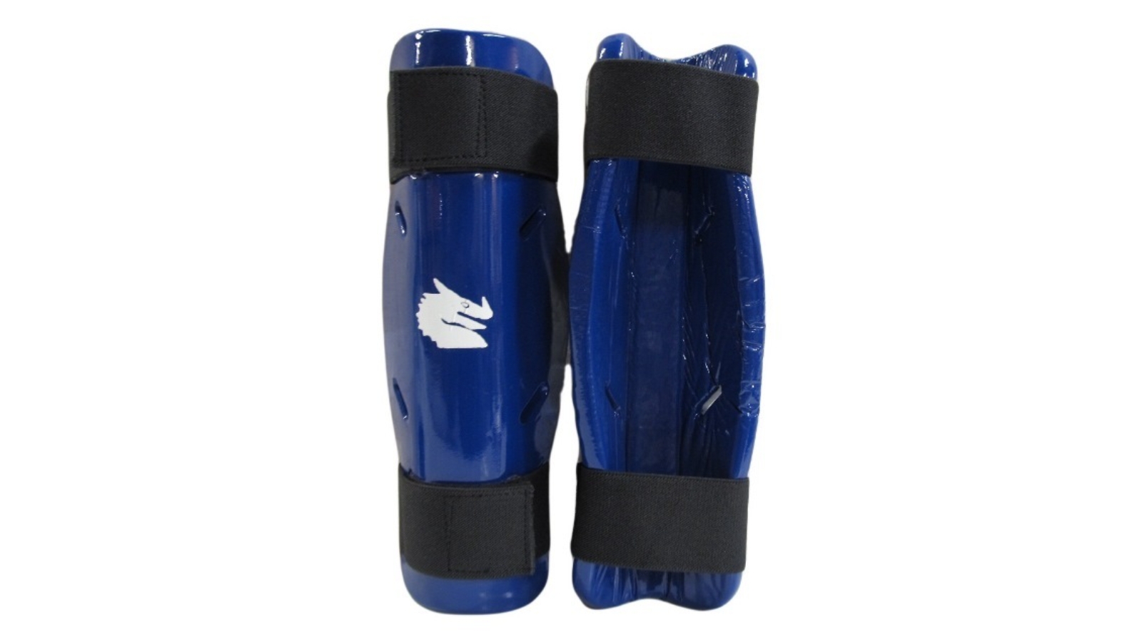 Morgan Sports Dipped Foam Protector Shin Guards Blue - Large