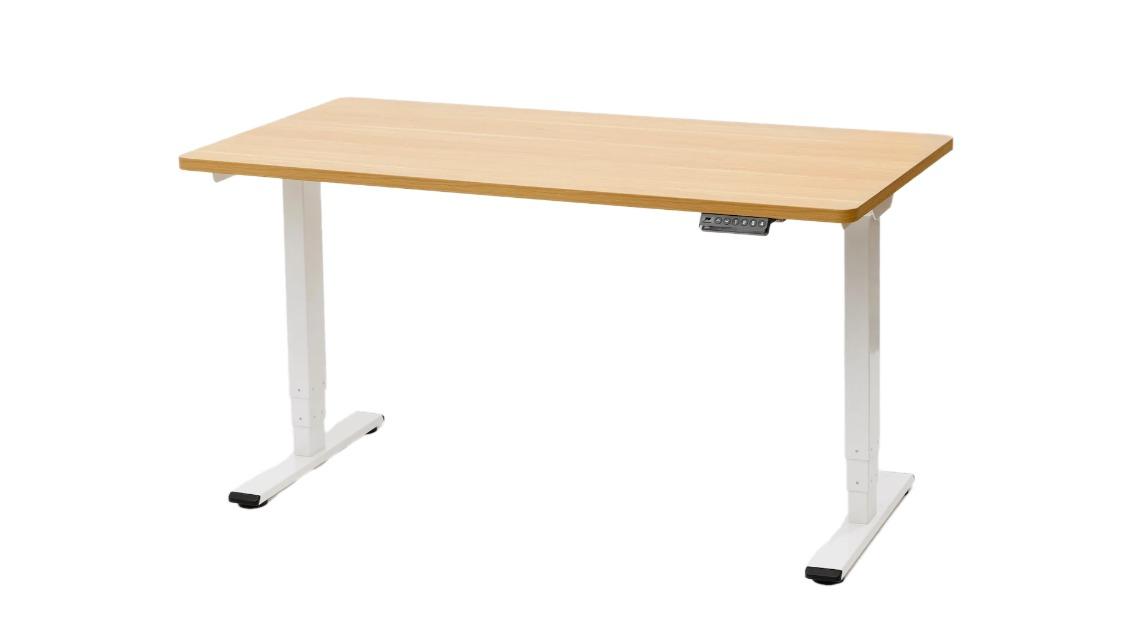 GKU 1.4metre ProLift V2 Electric Standing Desk - Oak/White