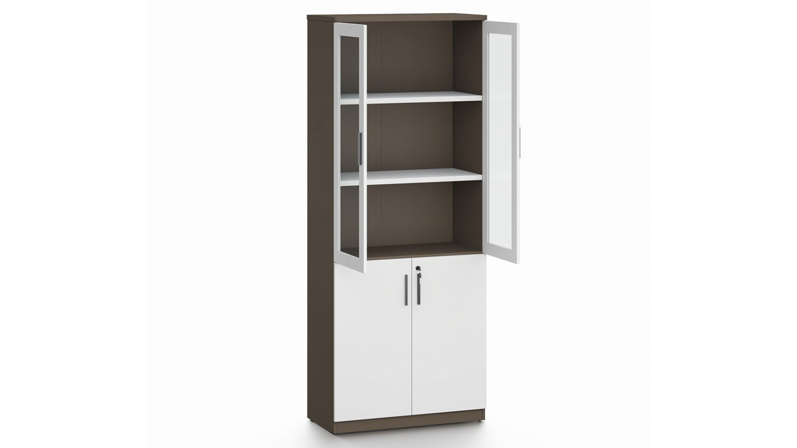 HelloFurniture Esma Storage Cabinet Filing Bookcase Unit with Lockable Door