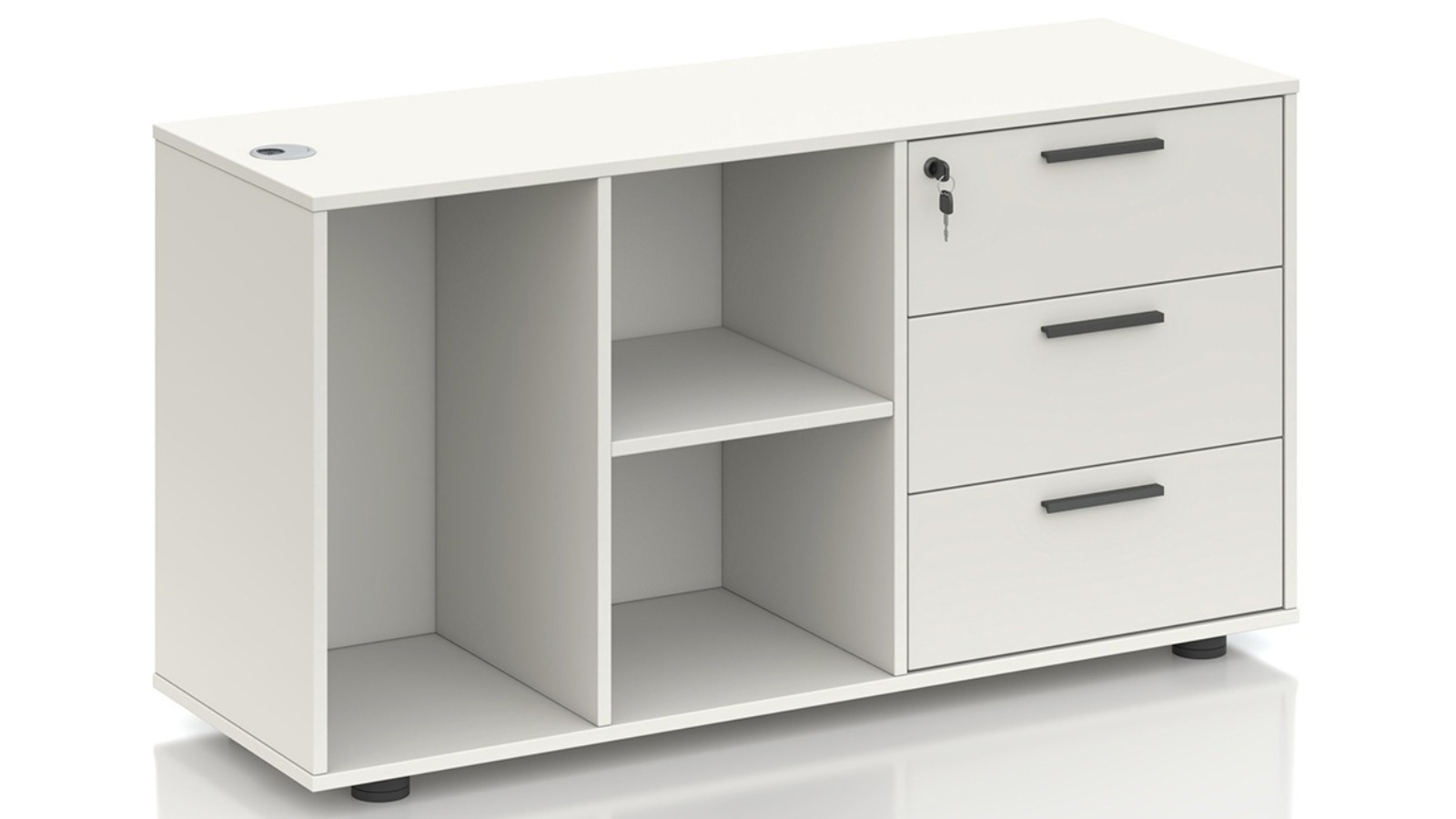 HelloFurniture Emery Side Cabinet - White