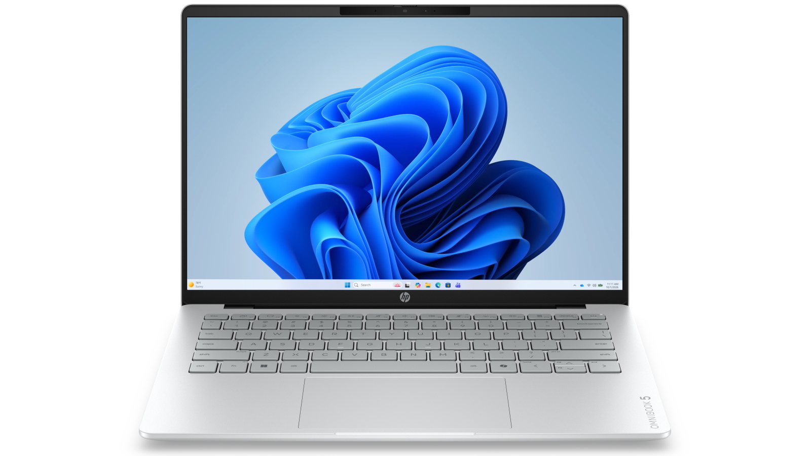 HP OmniBook 5 AI 14-inch OLED Core 5-320/16GB/512GB SSD Laptop - Glacier Silver