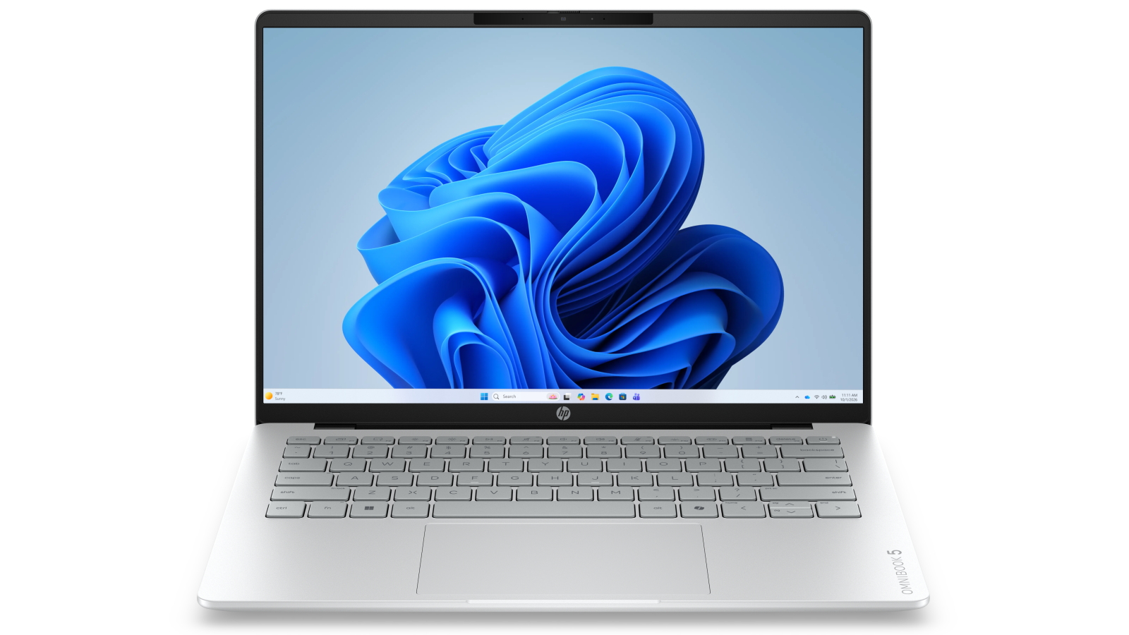 HP OmniBook 5 AI 14-inch Core 7-350/16GB/512GB SSD Laptop - Glacier Silver
