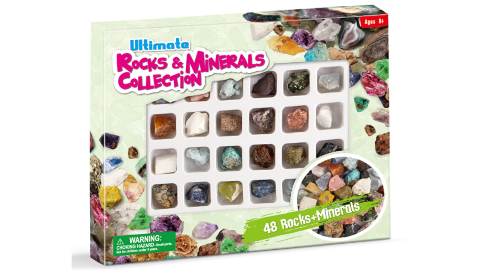 Kaper Kidz 48 Piece Ultimate Rocks and Minerals Collection