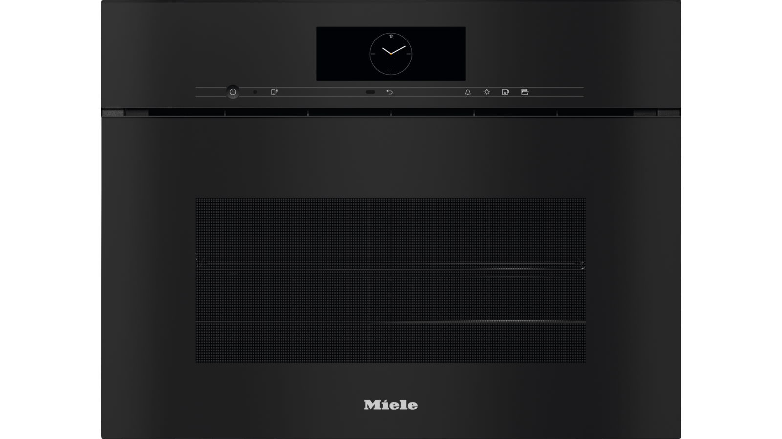 Miele DGC 7840 HCX Pro ArtLine Handleless Compact Combination Steam Oven Obsidian Black
