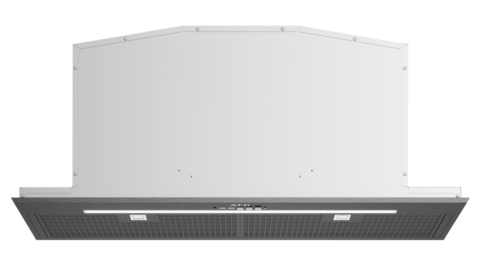 AEG 86cm Integrated Rangehood with LED Strip Lighting - Dark Stainless Steel