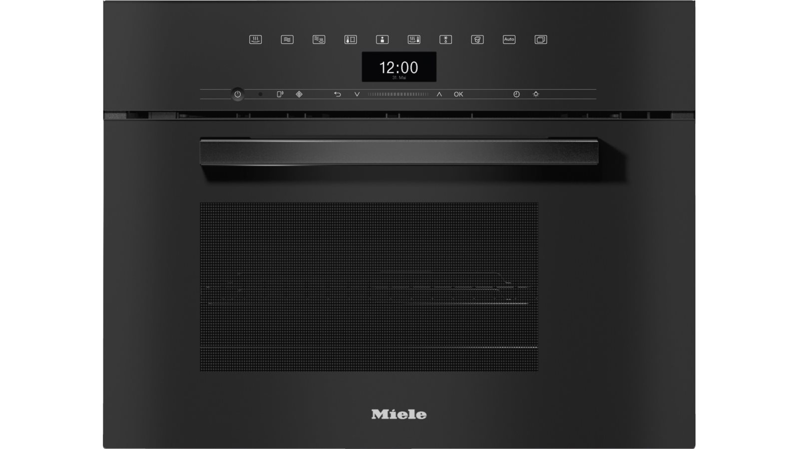 Miele DGM 7440 Vitroline Steam Oven with Microwave Obsidian Black