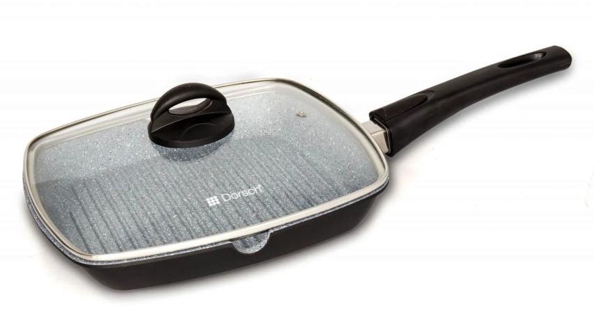 Dorsch 28cm Non-Stick Grill Pan with Lid