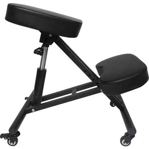 Levede Ergonomic Kneeling Chair with Adjustable Stool - Black