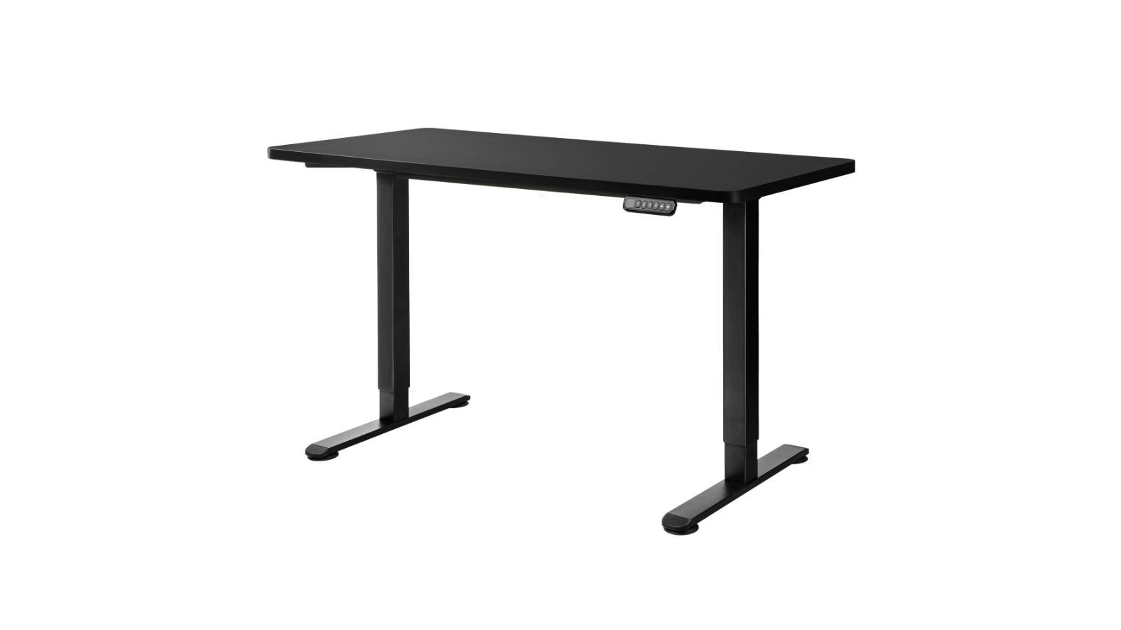 Levede 120cm Dual Motor Adjustable Height Black Frame Office Desk - Black