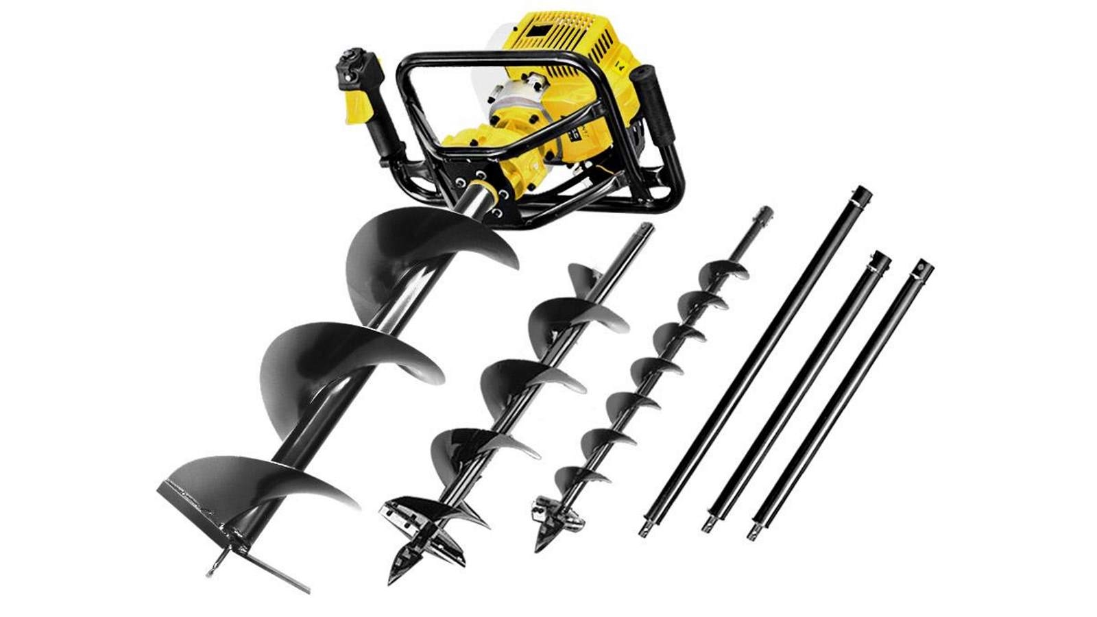 Giantz 92CC Post Hole Digger Kit - Yellow