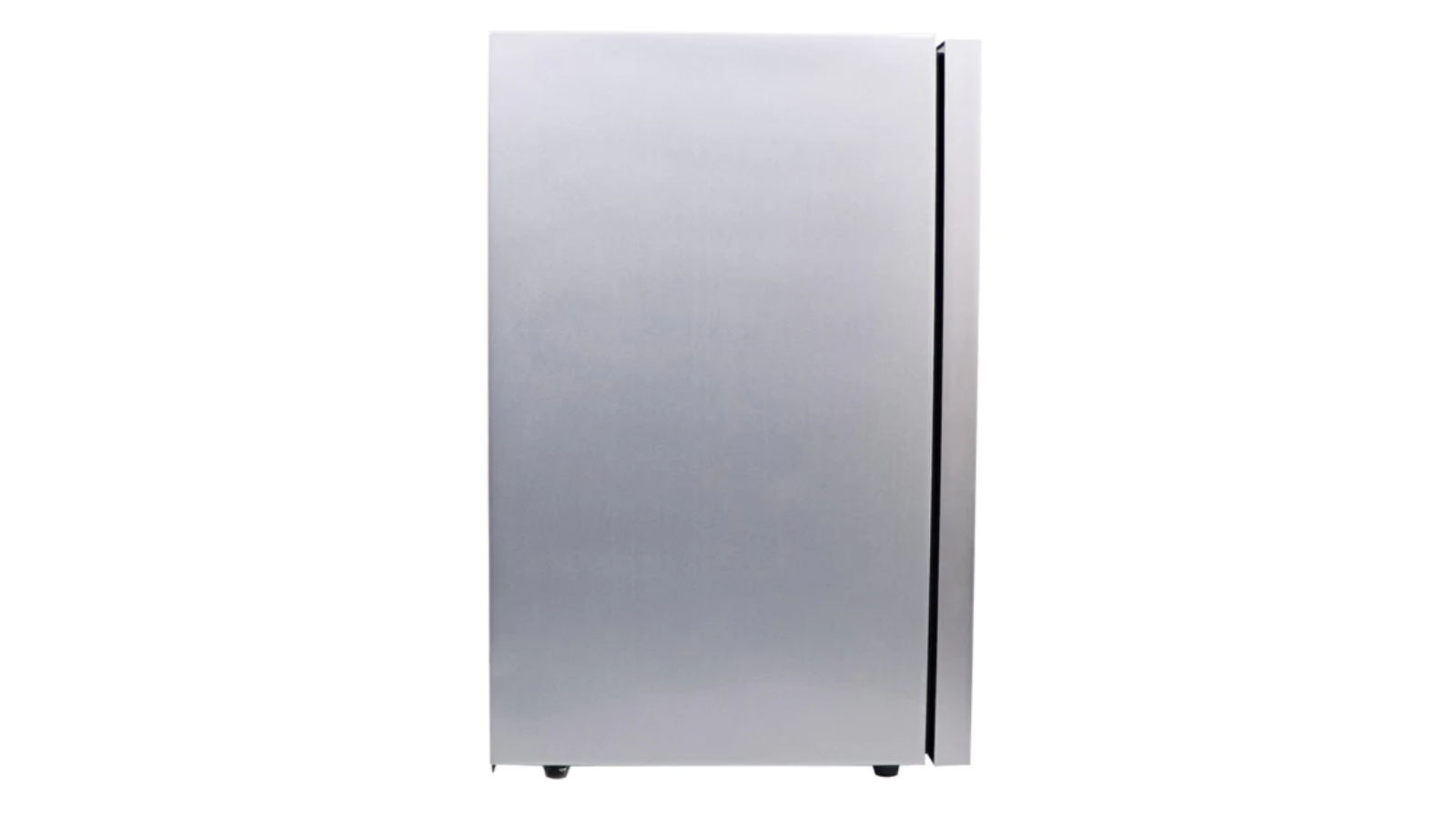 Husky 130L Heated Door Undercounter Bar Fridge Silver Harvey Norman