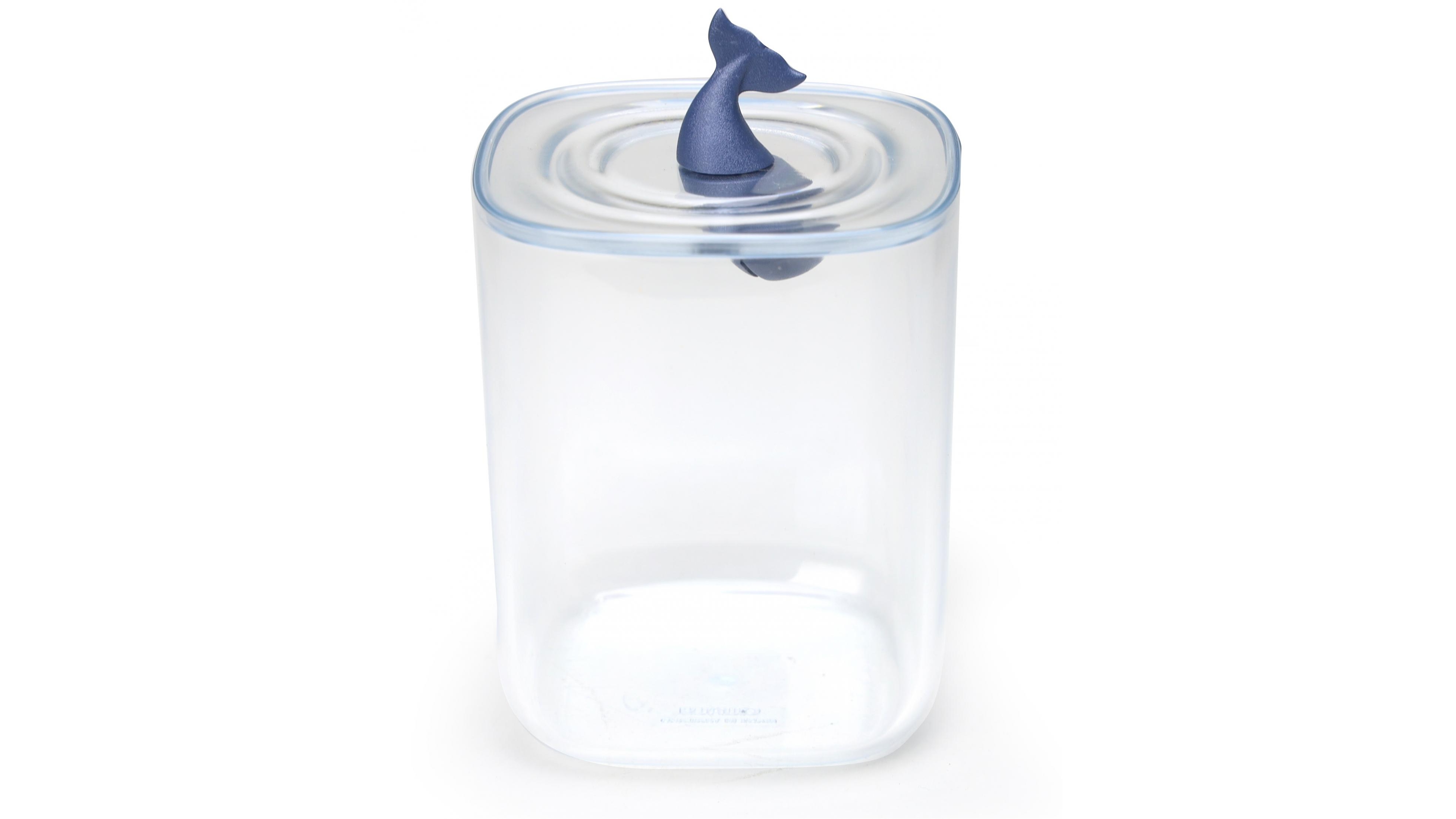 Qualy Moby Whale Ocean Container - Clear/Blue