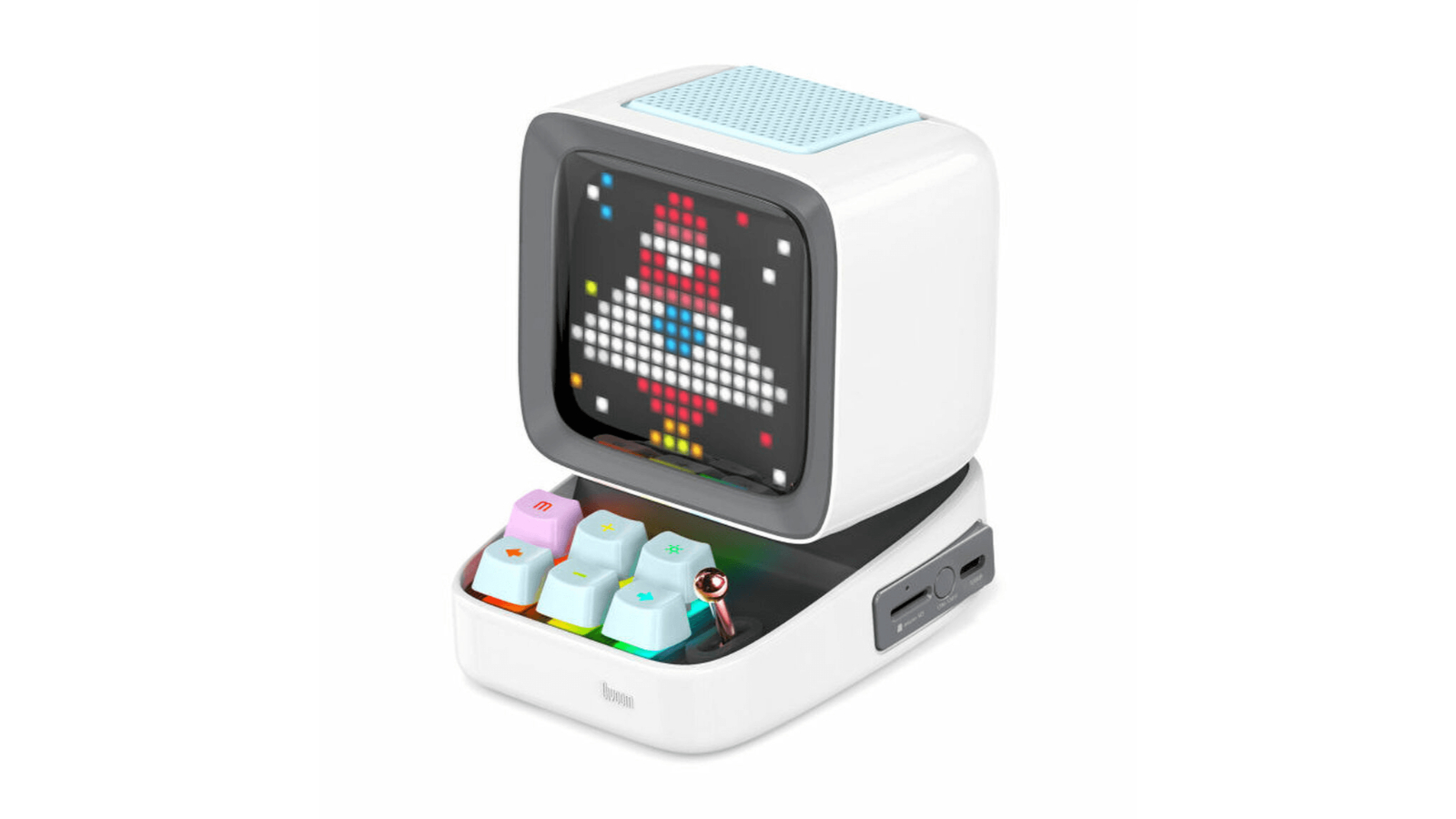 Divoom Ditoo Plus Pixel Art Display Bluetooth Speaker White